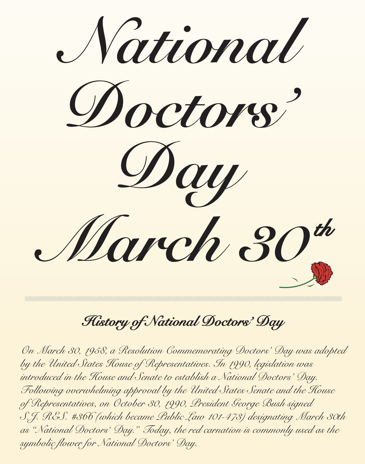 National Doctors Day
